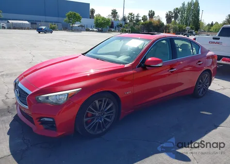 2017 Infiniti Q50 Red Sport 400 из США, поврежденный, VIN JN1FV7AP9HM850474